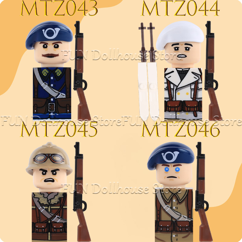 WW2 Military Army French Soldi - Lego Minifigure Holder 리뷰 및 가격