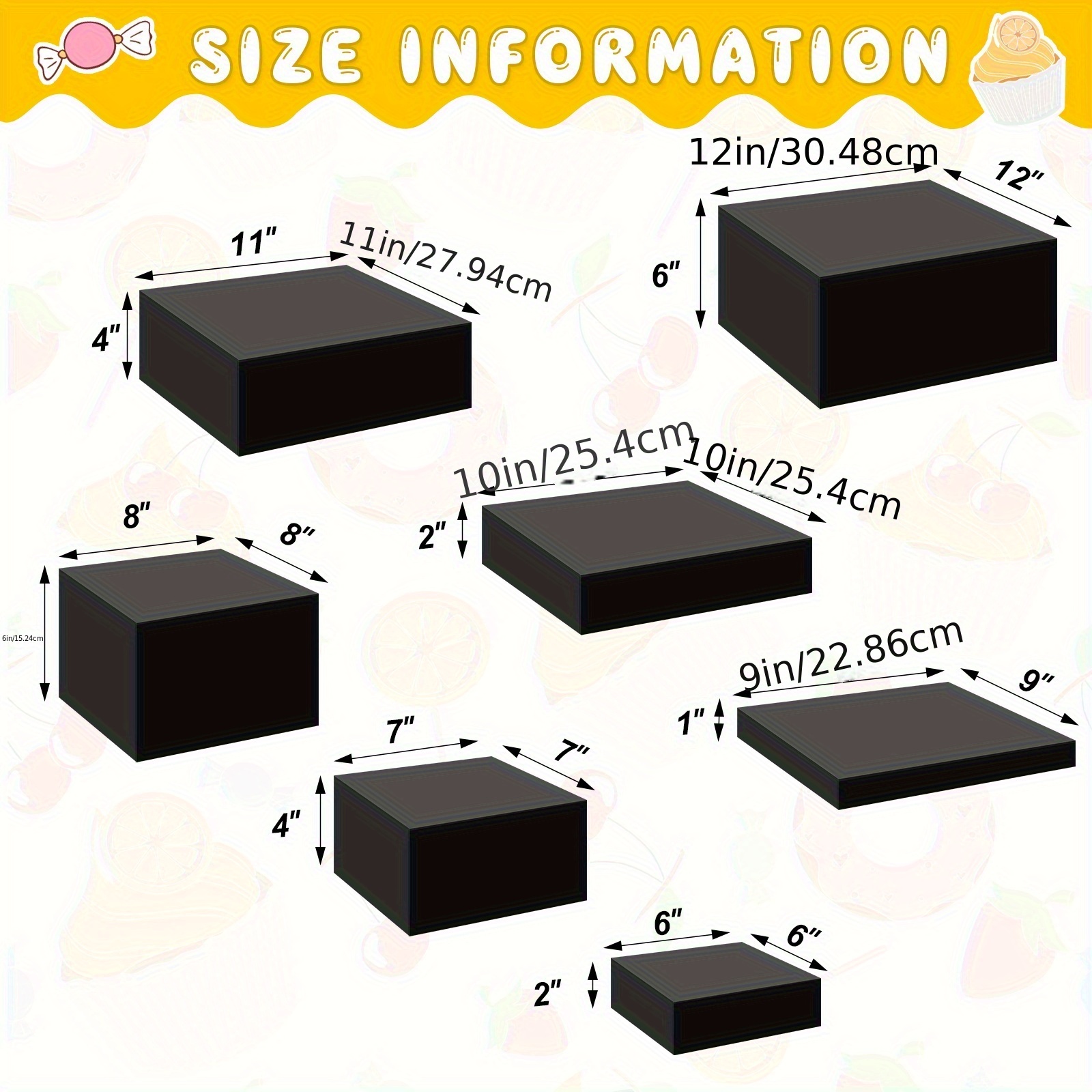 7pcs Buffet Risers Set Acrylic - Display Risers Set 리뷰 및 가격
