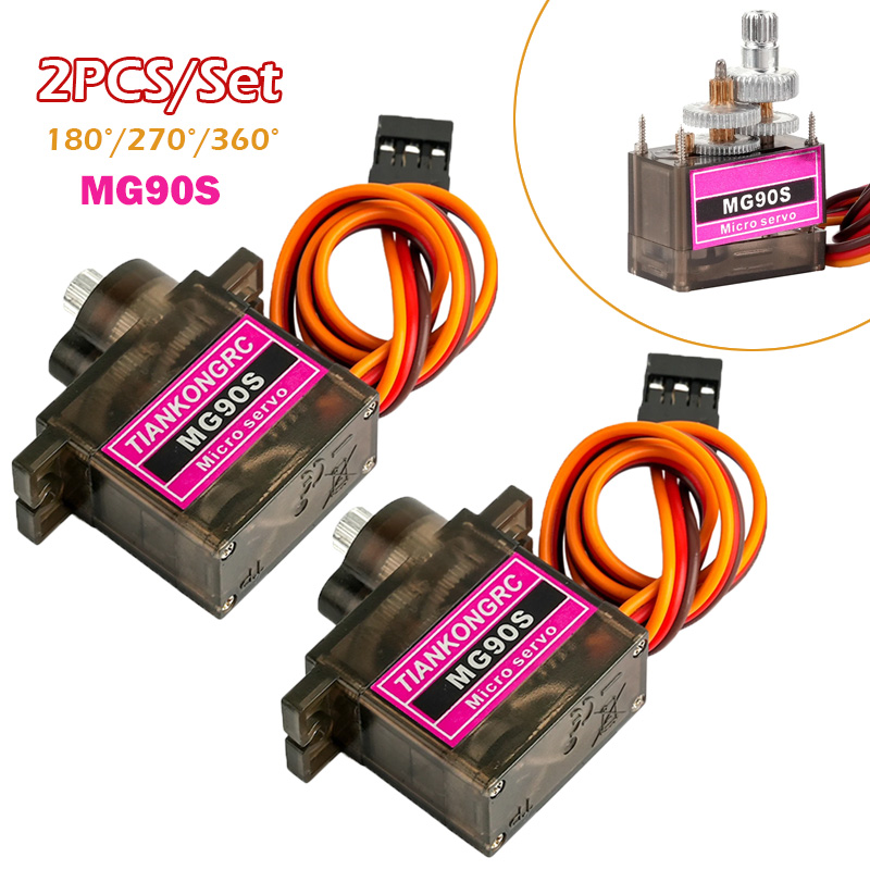 2PCS MG90S Full Metal Gear Mic - Model Airplane Plastic 리뷰 및 가격