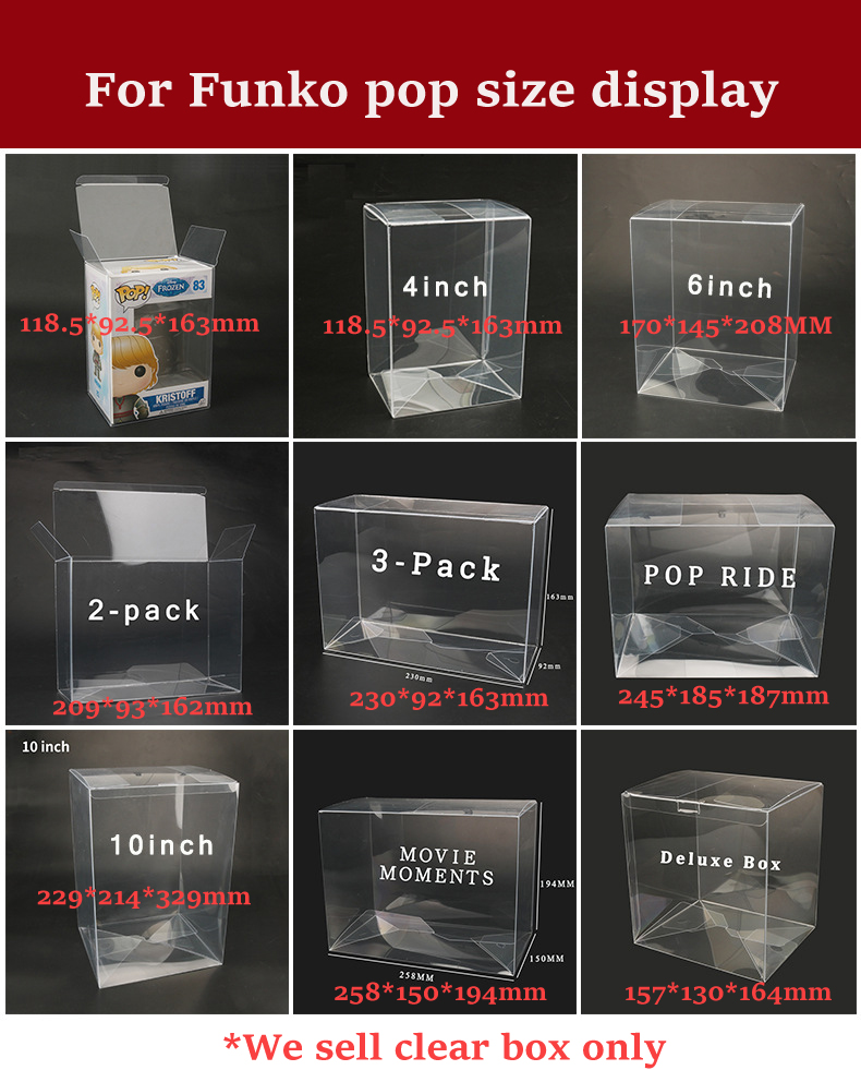 Transparent Clear box for Movi - Funko Pop Protector 리뷰 및 가격