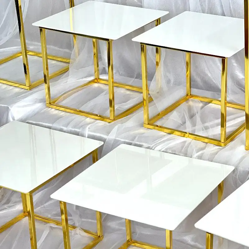 12-20 PCS Luxury Gold Frame Wh - Display Risers Set 리뷰 및 가격