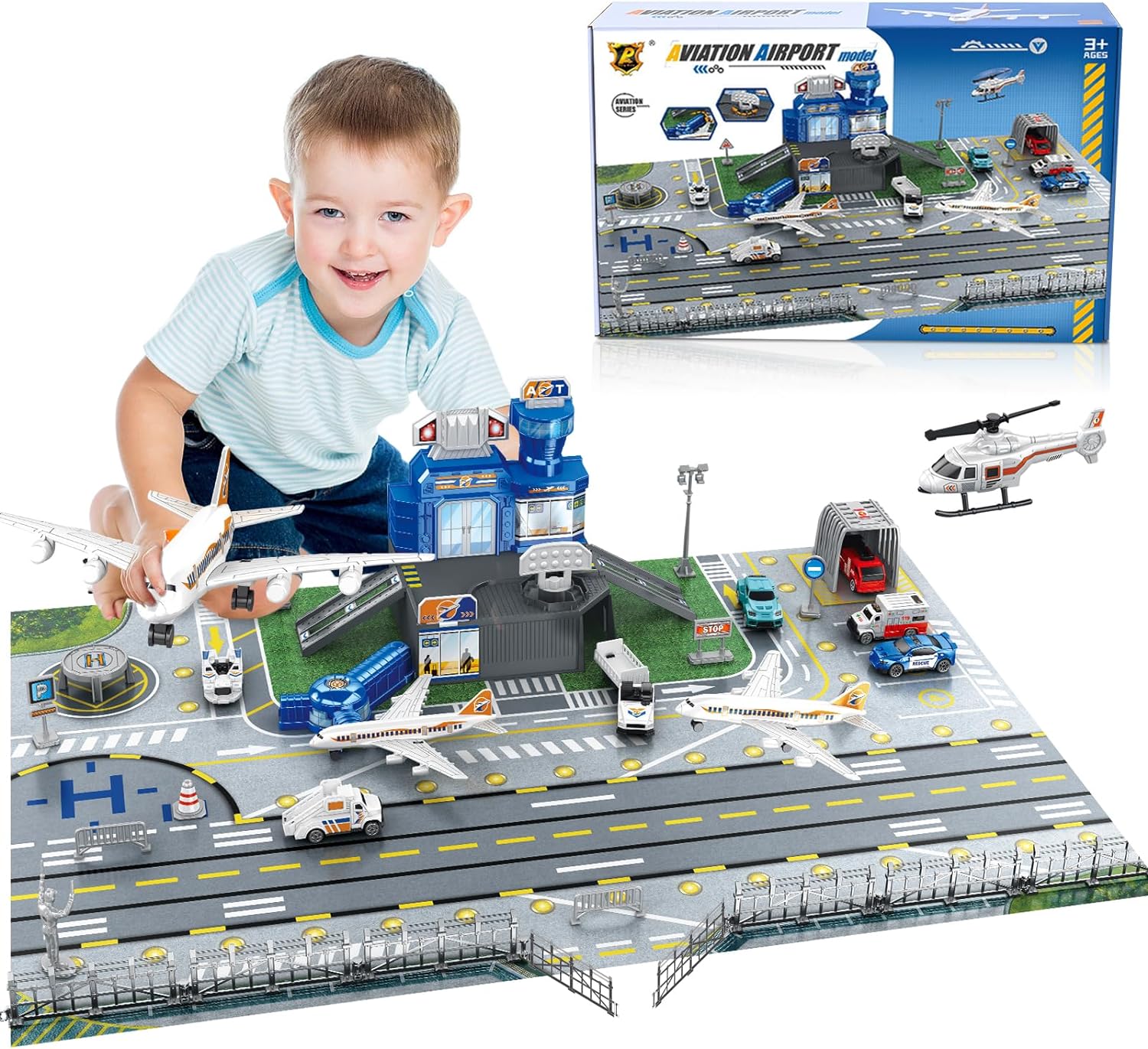 Children's Airport Scene Toy S - Model Airplane Plastic 리뷰 및 가격