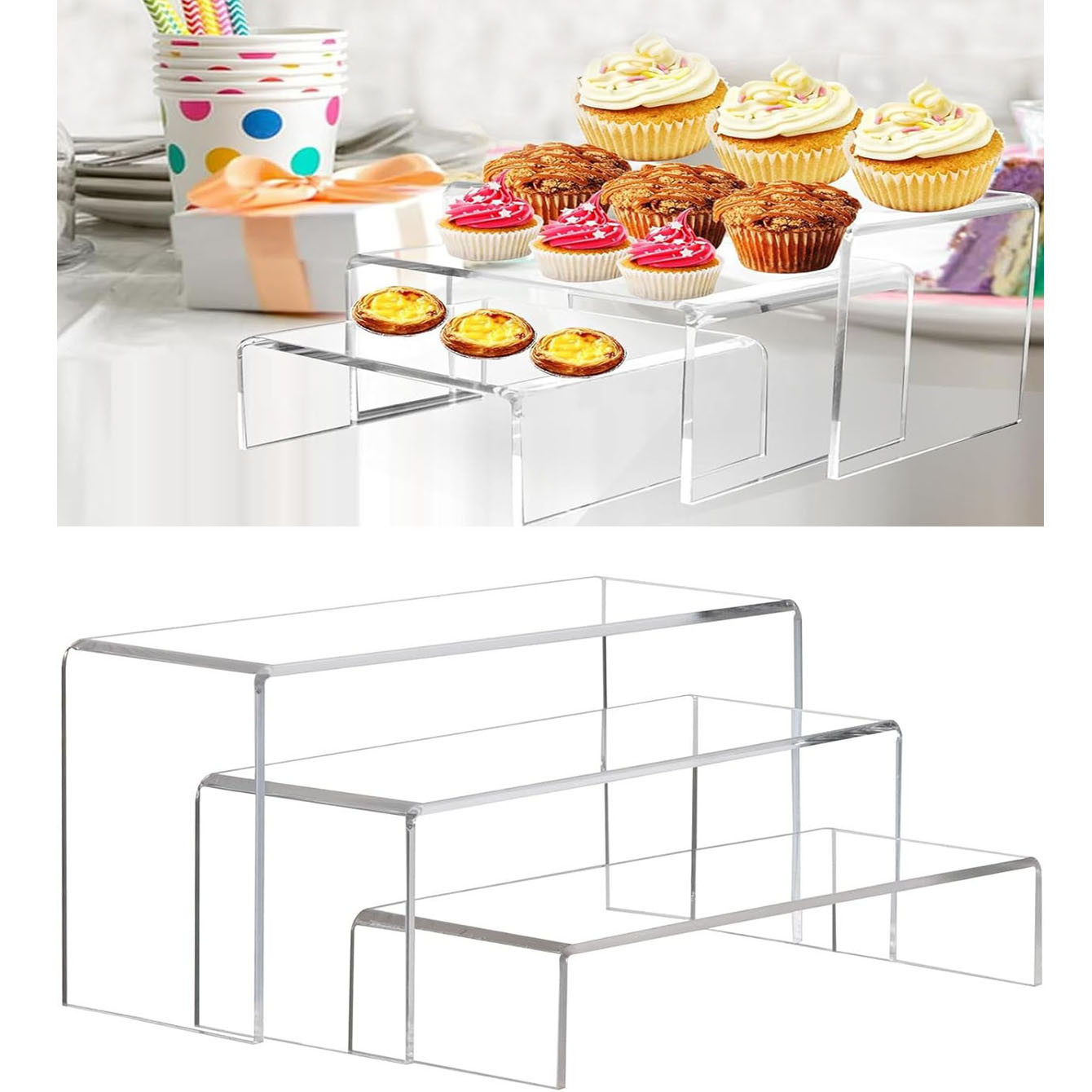 3 pieces of acrylic display sh - Pop Display Shelf 리뷰 및 가격