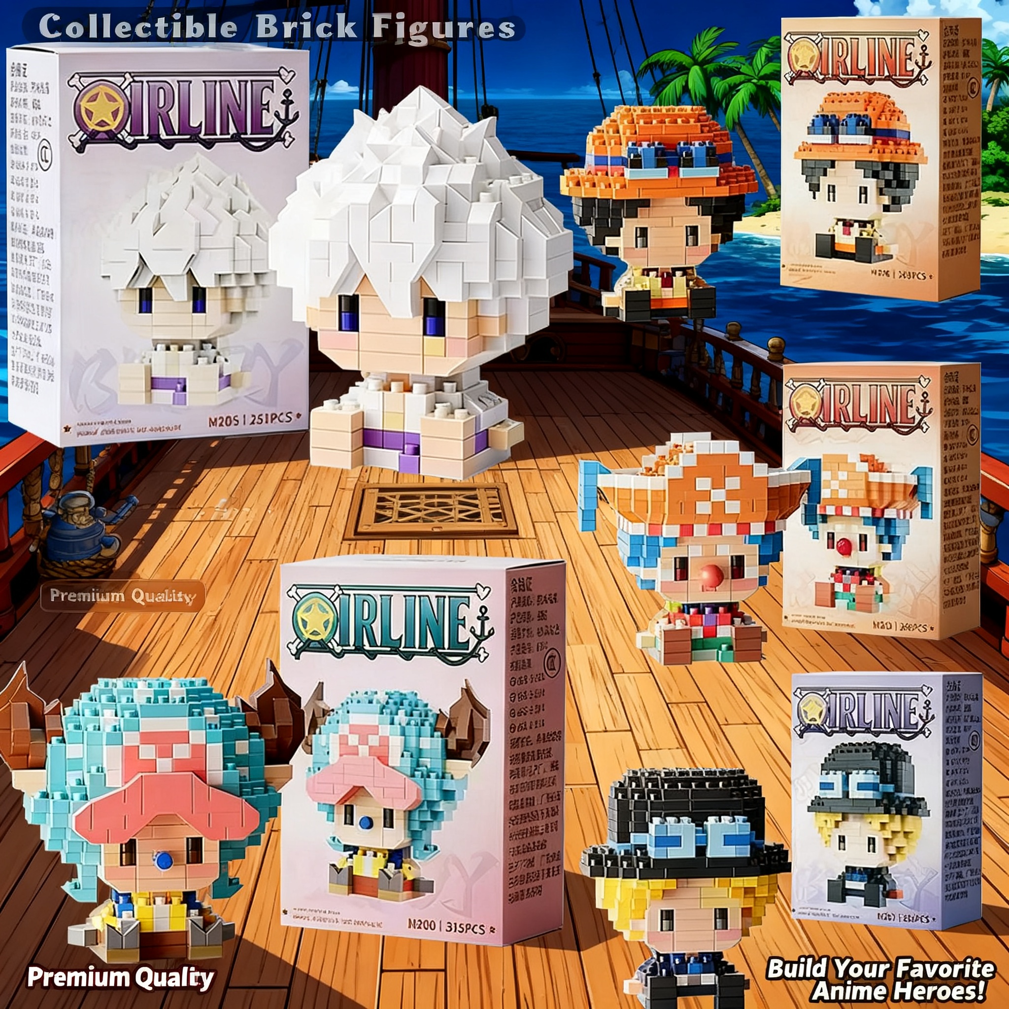 One Piece Anime Sun God Nika L - Building Block Mini 리뷰 및 가격