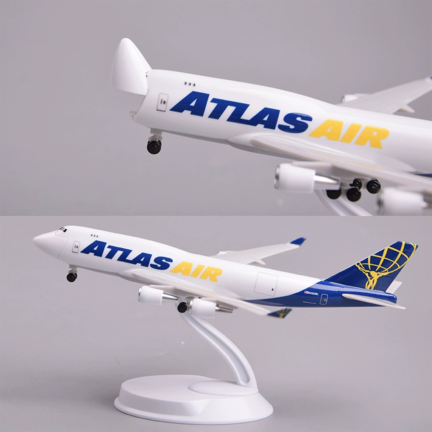 B747 Atlas Airways ABS 20cm Di - Model Airplane Plastic 리뷰 및 가격