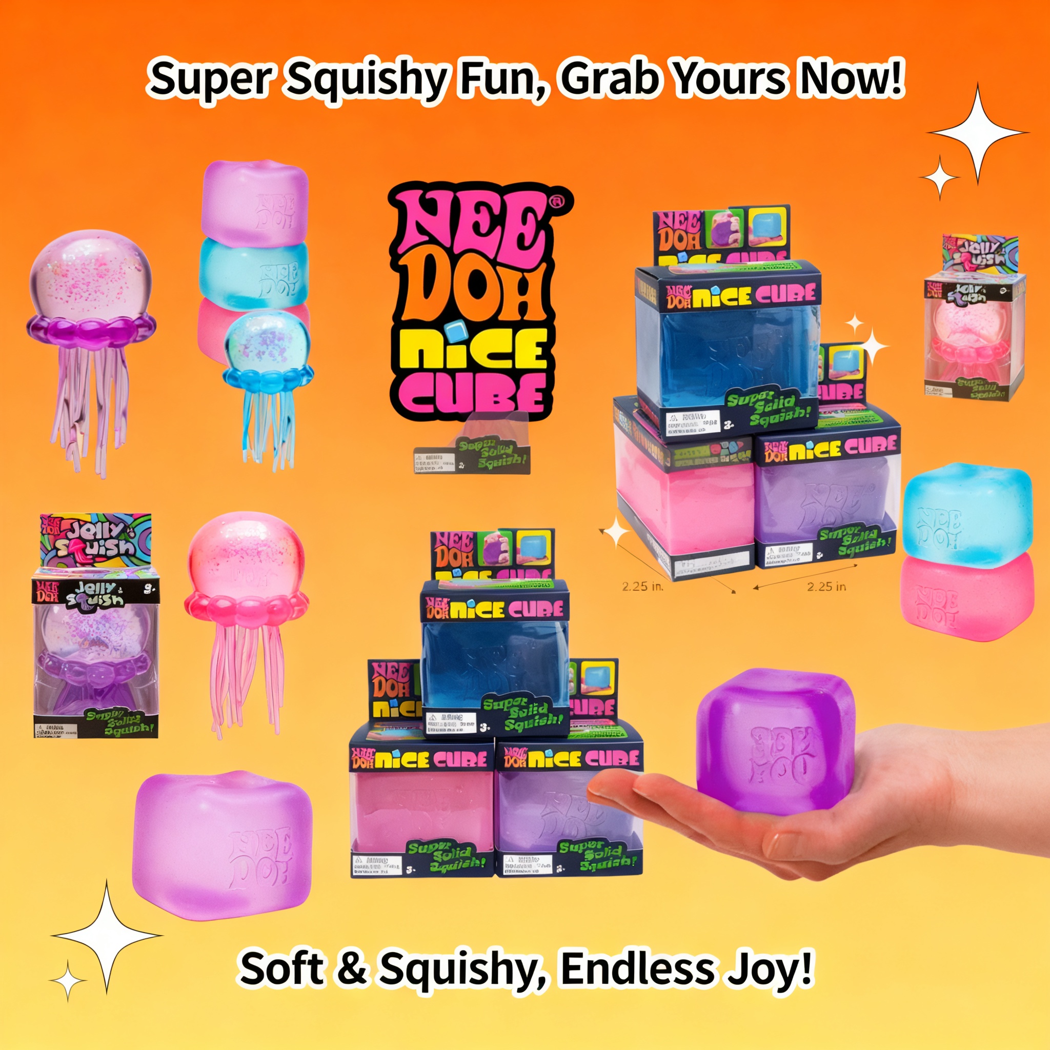 Trending Jellyfish Cube Squish - Fidget Cube Original 리뷰 및 가격