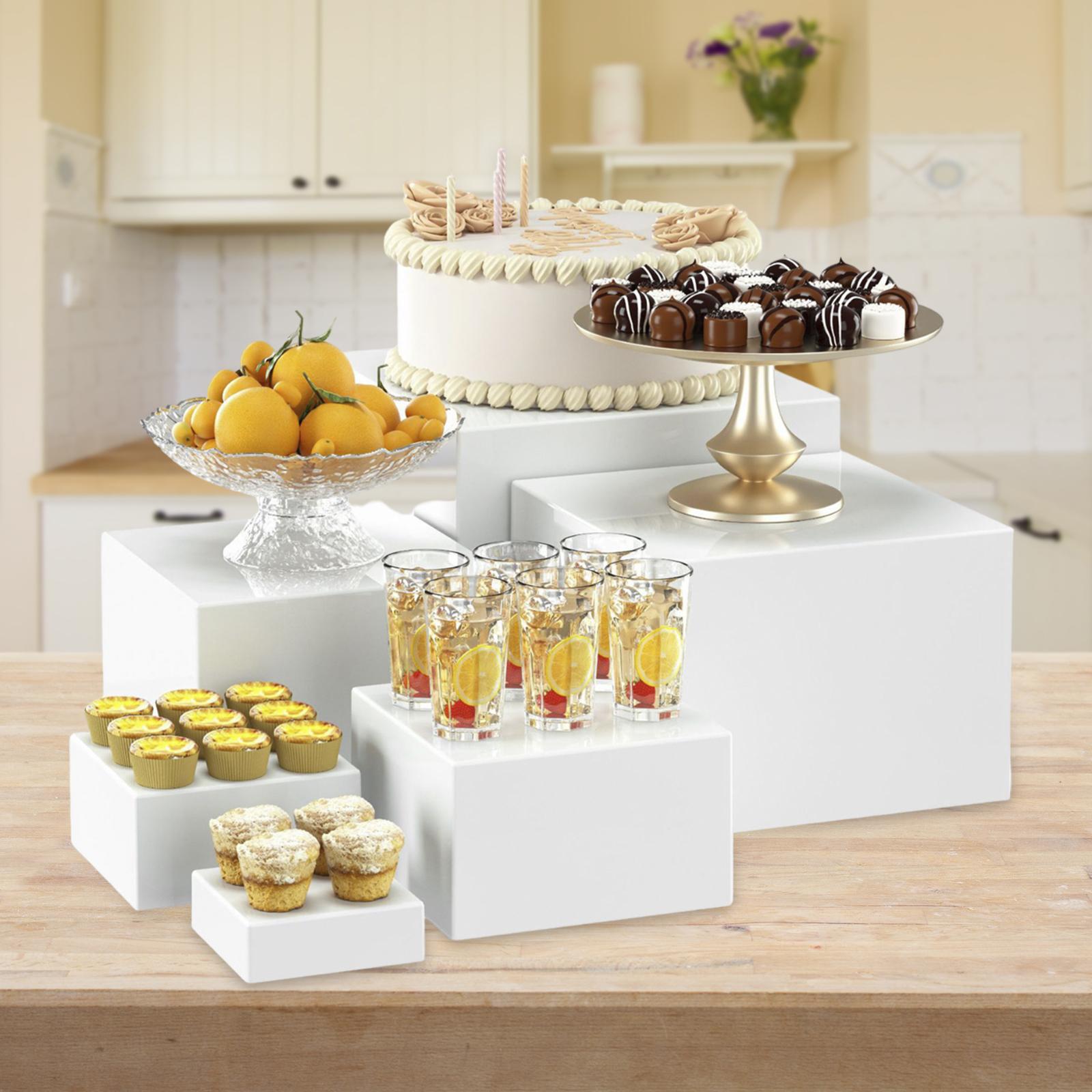 6x Acrylic Buffet Riser Desser - Display Risers Set 리뷰 및 가격