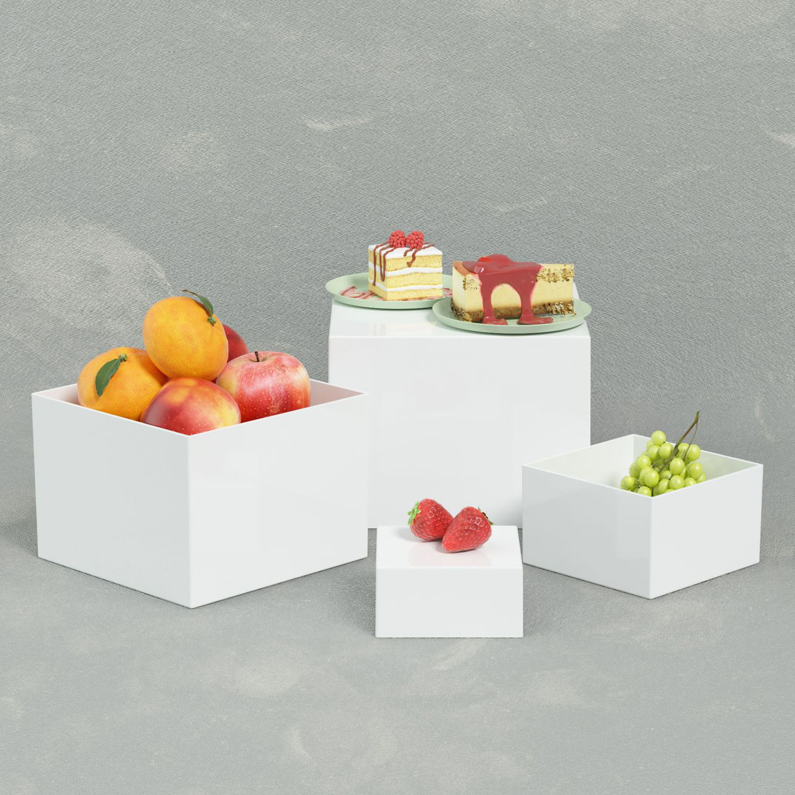 6x Acrylic Buffet Riser Desser - Display Risers Set 리뷰 및 가격