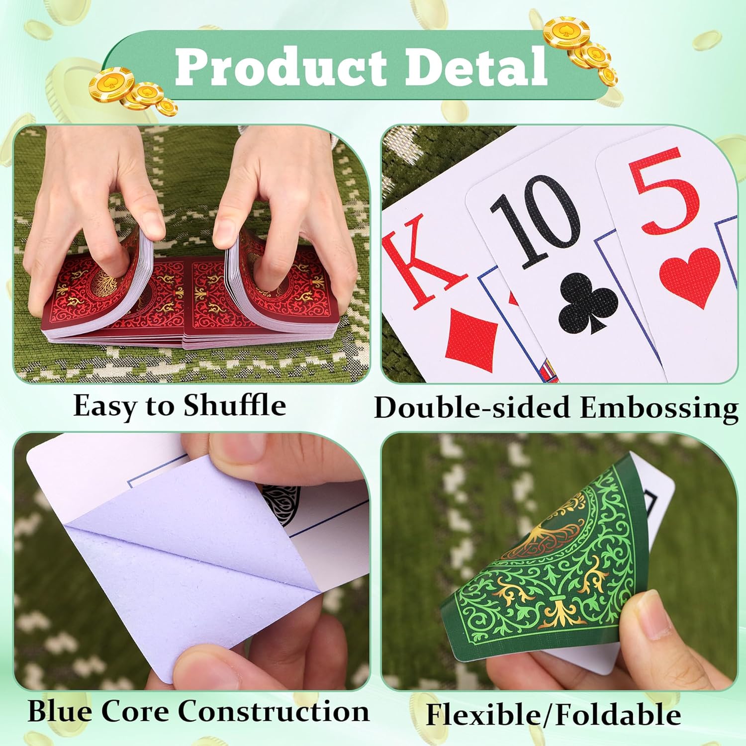 2 Pack Playing Cards | Large P - Graded Card Display 리뷰 및 가격