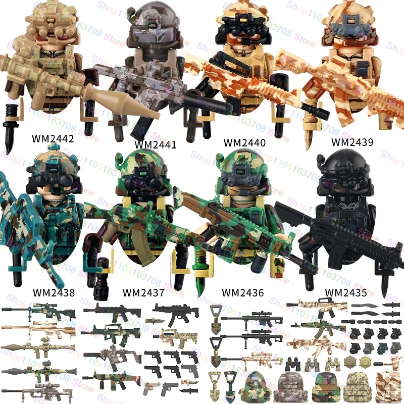 MOC Military Soldiers Action F - Lego Minifigure Holder 리뷰 및 가격