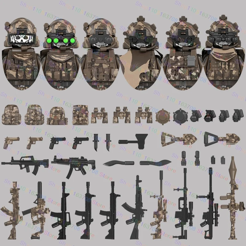 MOC Military Soldiers Action F - Lego Minifigure Holder 리뷰 및 가격