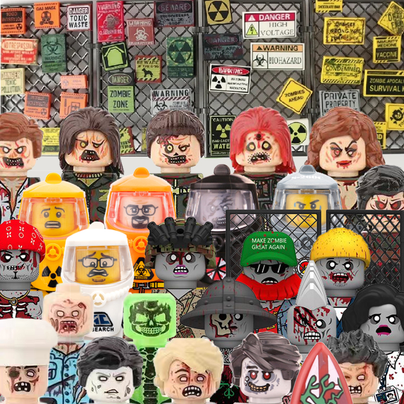 MOC City Zombies Figures Build - Lego Minifigure Holder 리뷰 및 가격