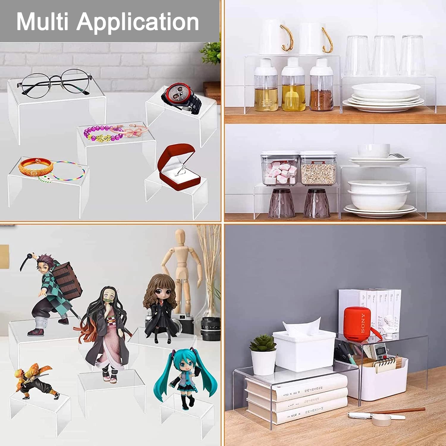 U Shape Acrylic Display Risers - Pop Display Shelf 리뷰 및 가격