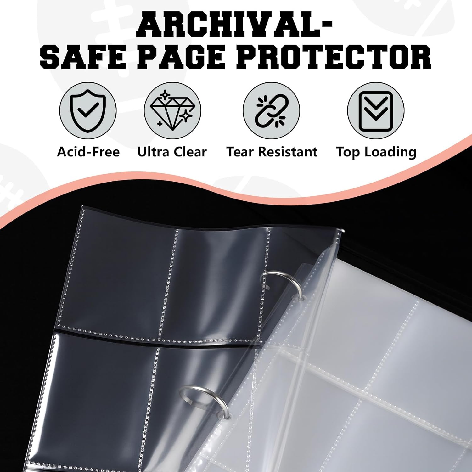 Football Card Binder 9-Pocket  - Trading Card Binder 리뷰 및 가격