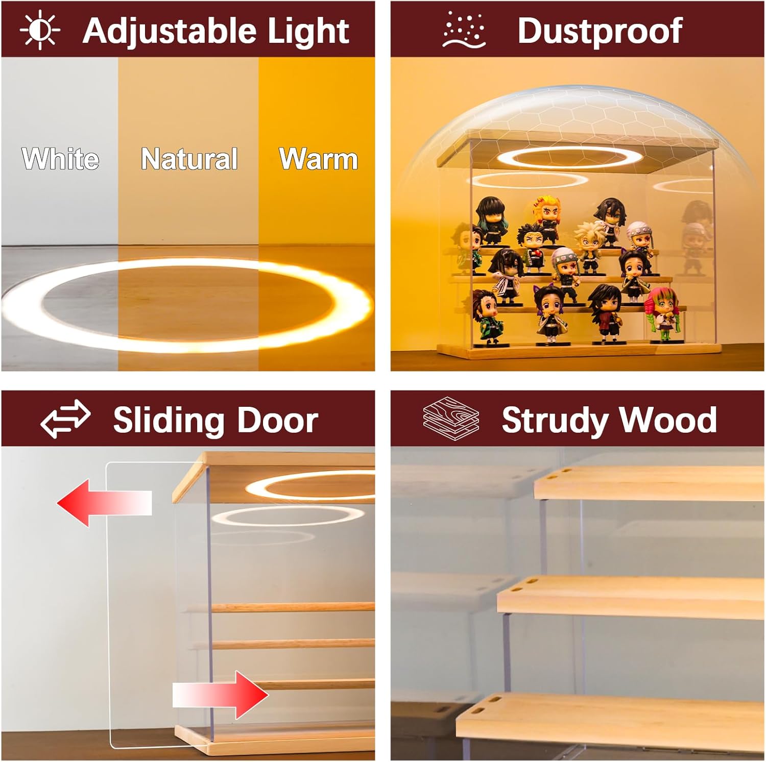 Acrylic Display Case with Adju - Display Case Acrylic 리뷰 및 가격