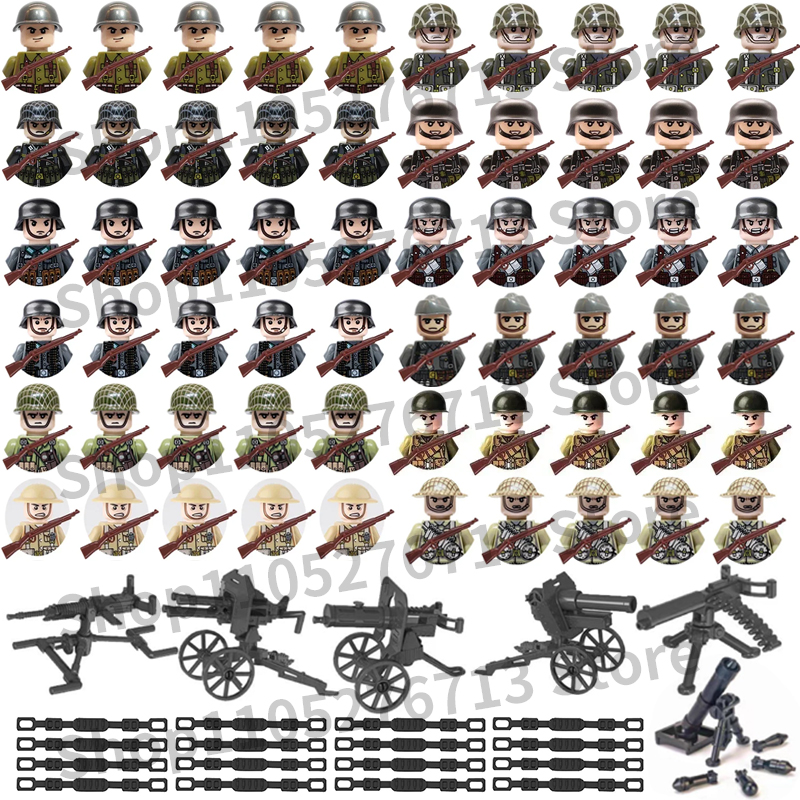 25Pcs/Set World War II Militar - Lego Minifigure Holder 리뷰 및 가격