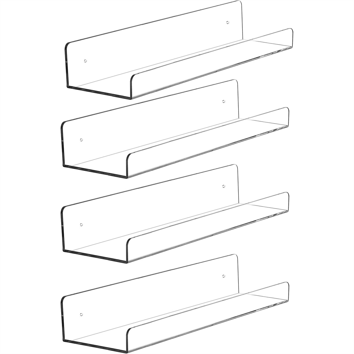 4 Pack Clear Acrylic Floating  - Pop Display Shelf 리뷰 및 가격
