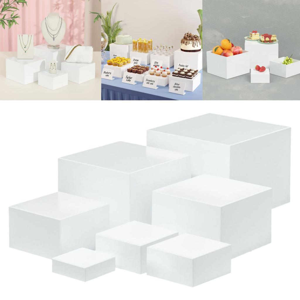 7 Pieces Acrylic Cube Display  - Display Risers Set 리뷰 및 가격