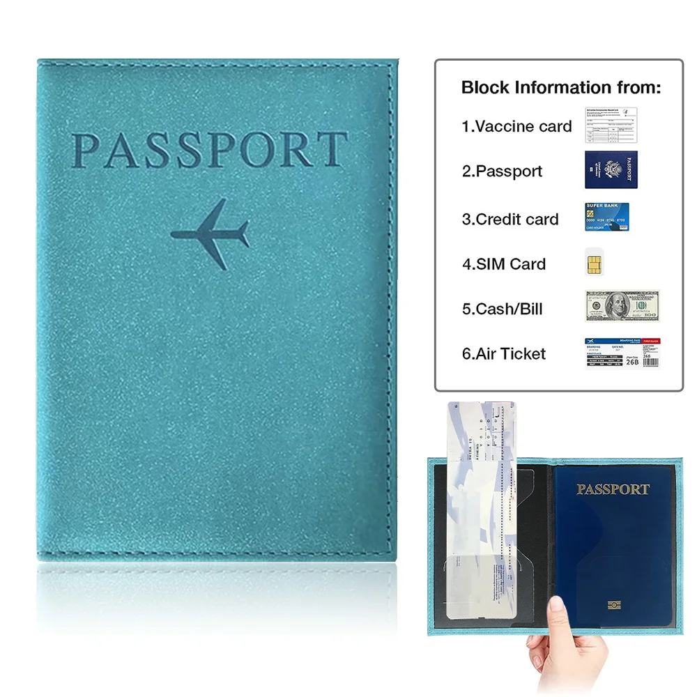 Passport Cover Blue Color Pu P - Card Top Loader 리뷰 및 가격