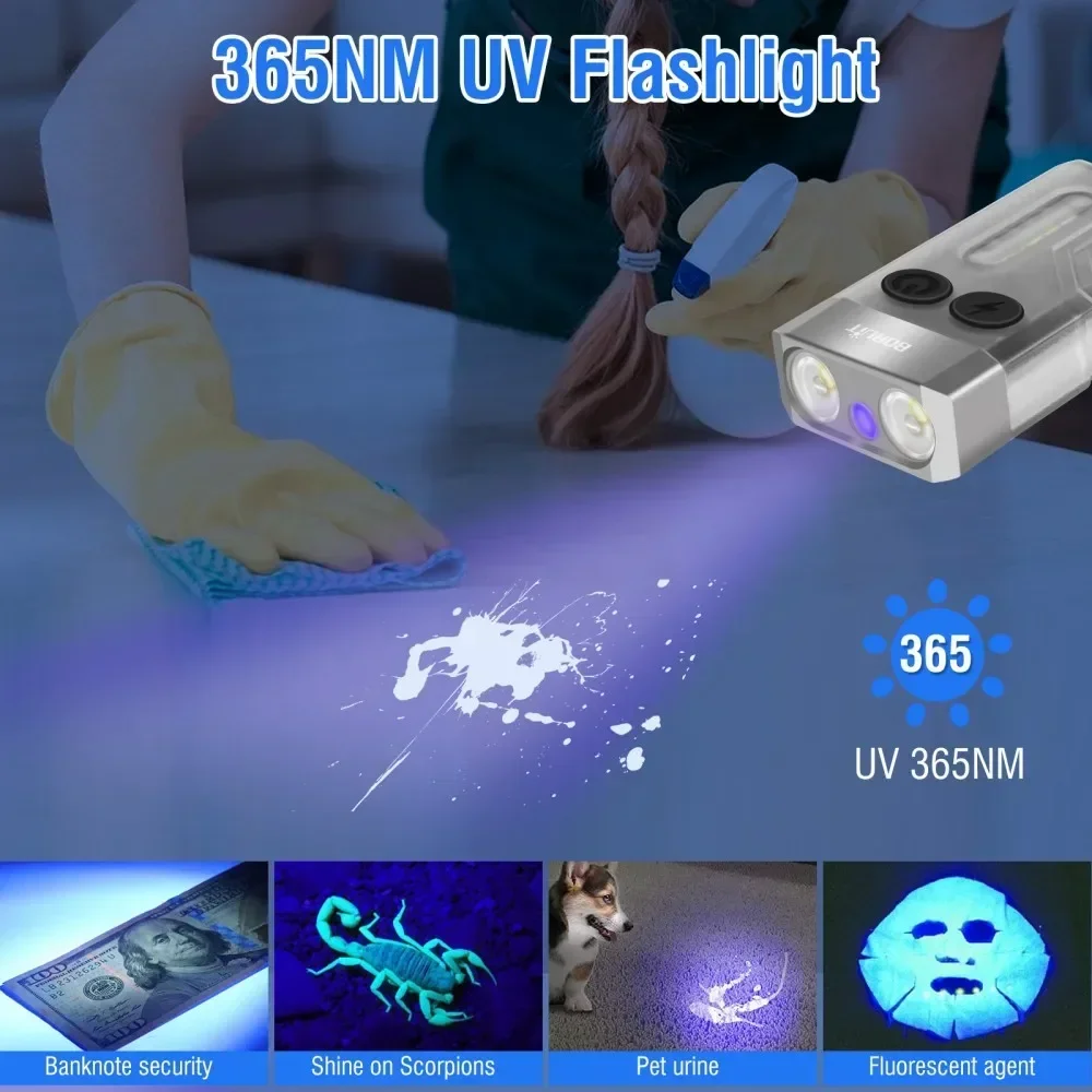 BORUiT V10 Keychain UV LED EDC - Fidget Cube Original 리뷰 및 가격