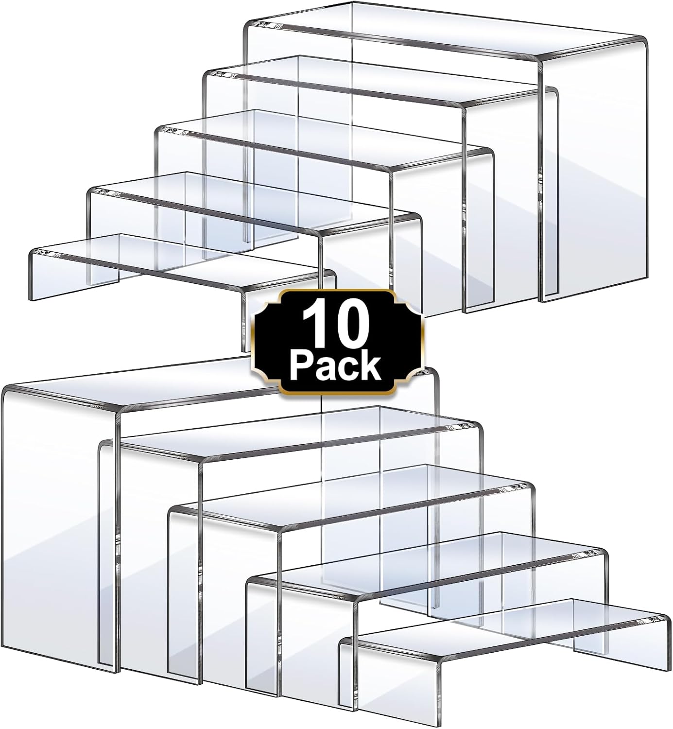 Acrylic Risers 10 Pcs 2 Set Di - Display Risers Set 리뷰 및 가격