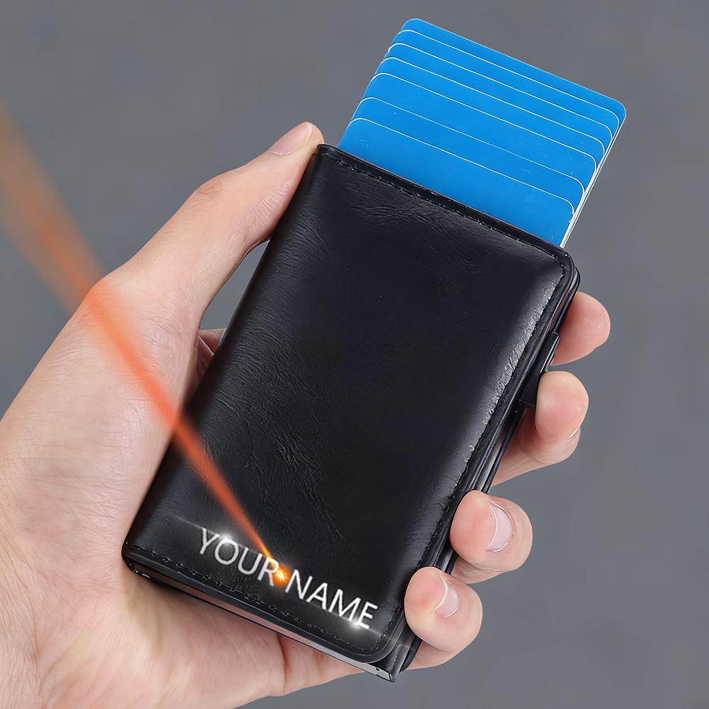 New RFID Mini Men Card Wallets - Card Top Loader 리뷰 및 가격