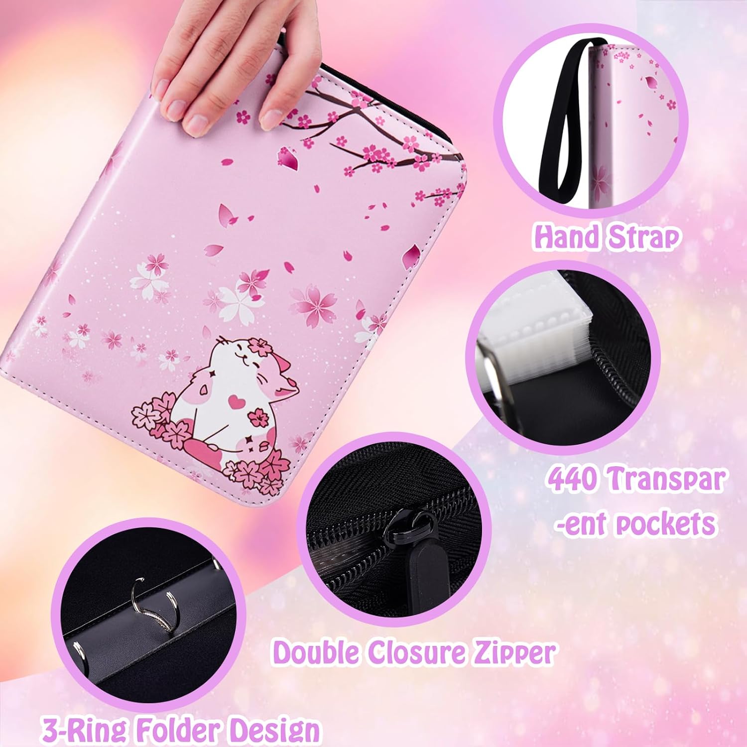 440 Card Binder for Girls with - Trading Card Binder 리뷰 및 가격