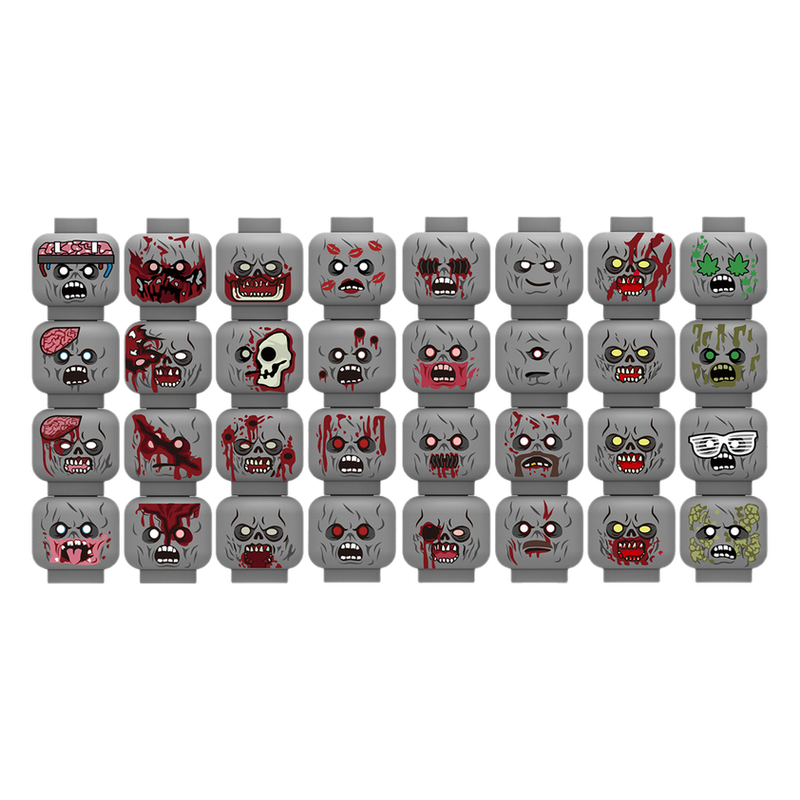 Injured Emotional Face Heads B - Lego Minifigure Holder 리뷰 및 가격