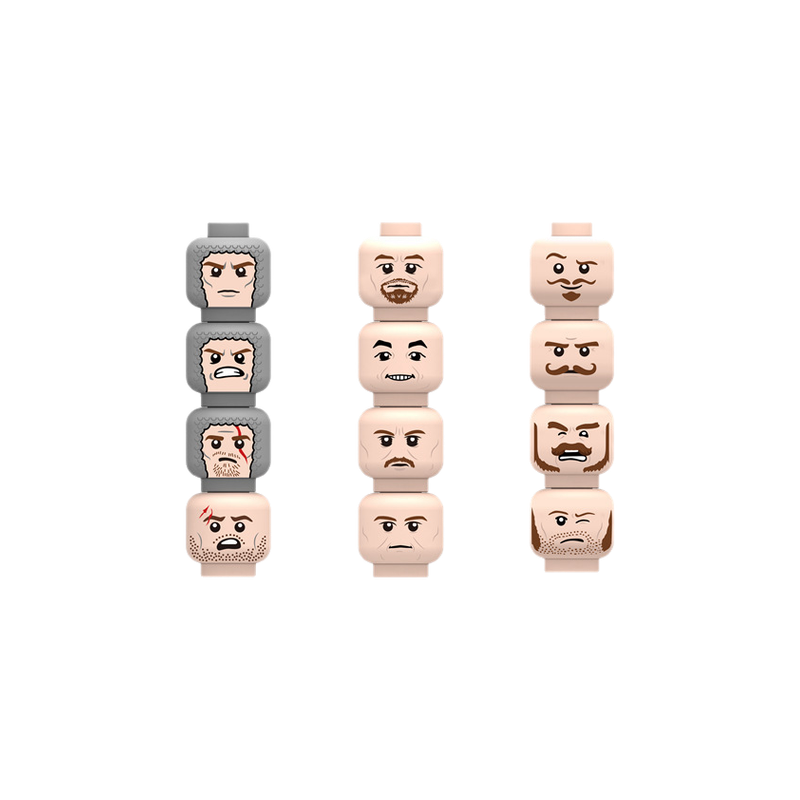 Injured Emotional Face Heads B - Lego Minifigure Holder 리뷰 및 가격