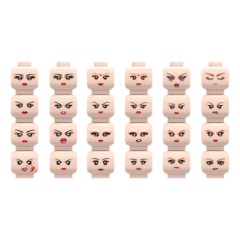 Injured Emotional Face Heads B - Lego Minifigure Holder 리뷰 및 가격