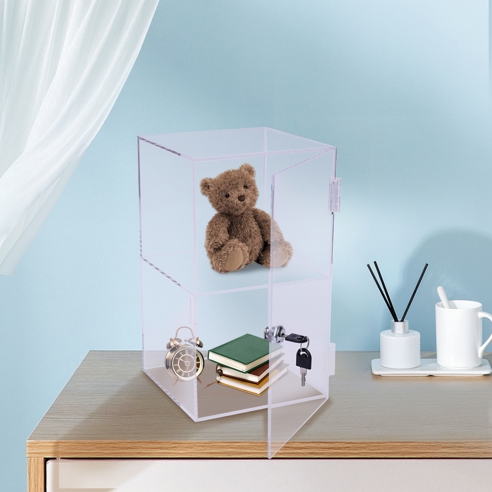 Transparent Acrylic 20x20x35cm - Display Case Acrylic 리뷰 및 가격