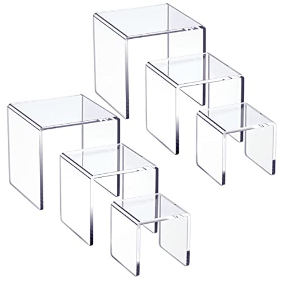 Clear Acrylic Display Risers 2 - Display Risers Set 리뷰 및 가격