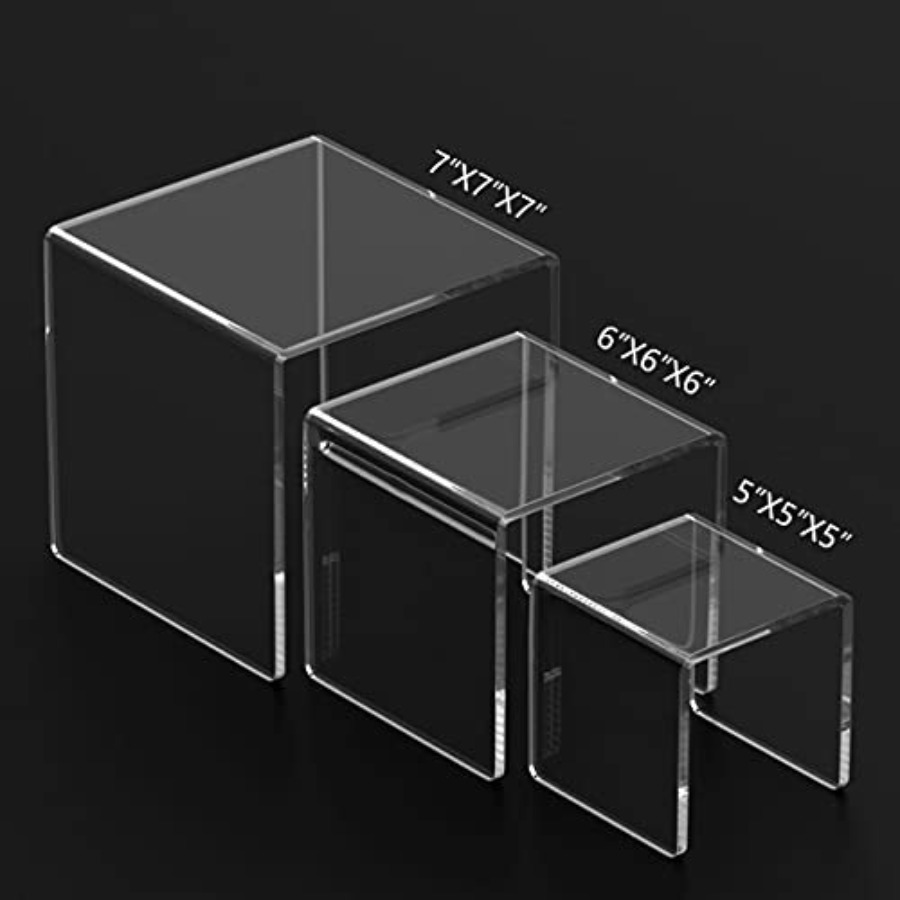 Clear Acrylic Display Risers 2 - Display Risers Set 리뷰 및 가격