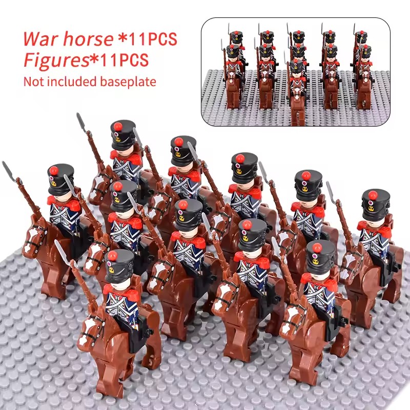 10pcs Napoleonic Wars Military - Lego Minifigure Holder 리뷰 및 가격