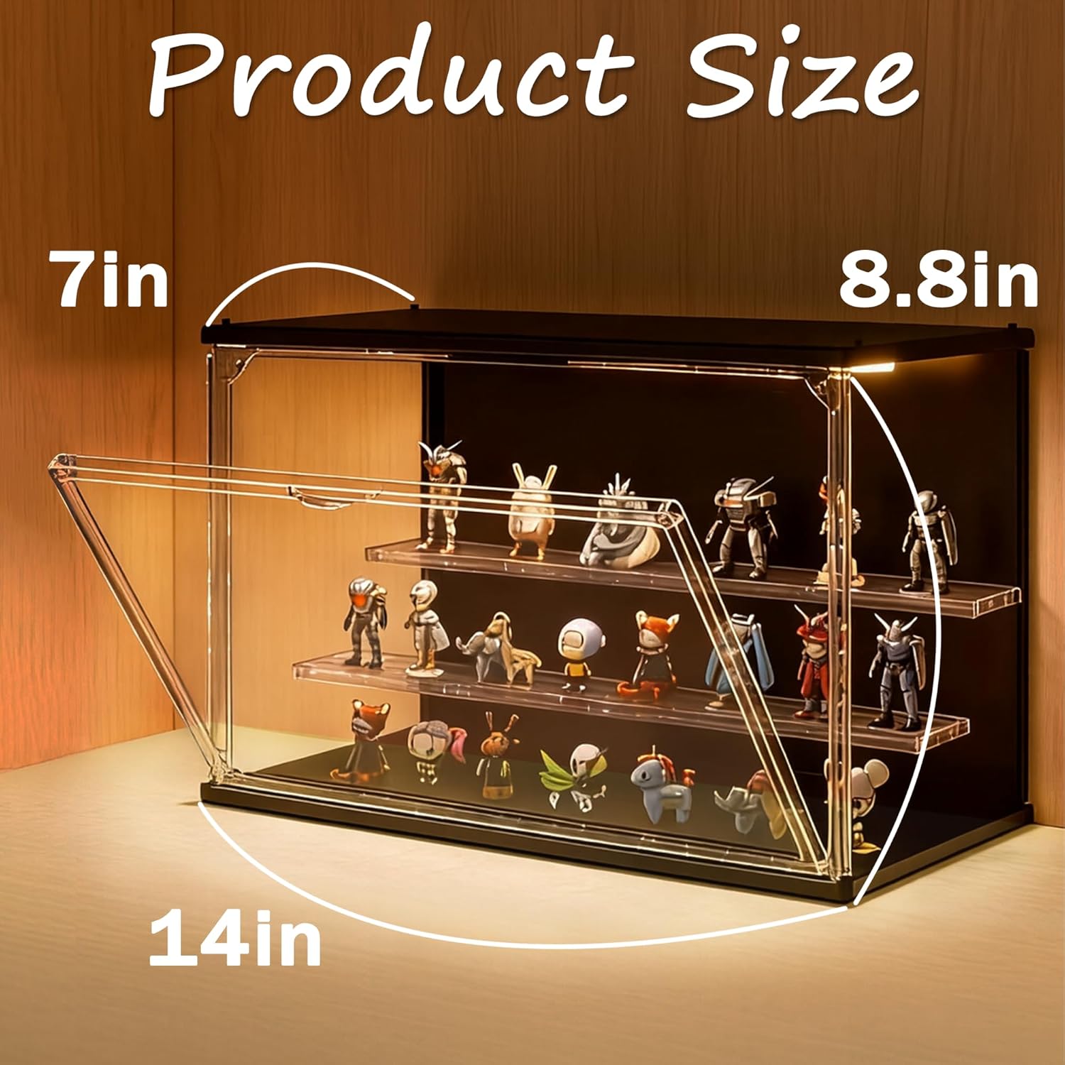 3-Tier Stackable LED Display C - Display Case Acrylic 리뷰 및 가격