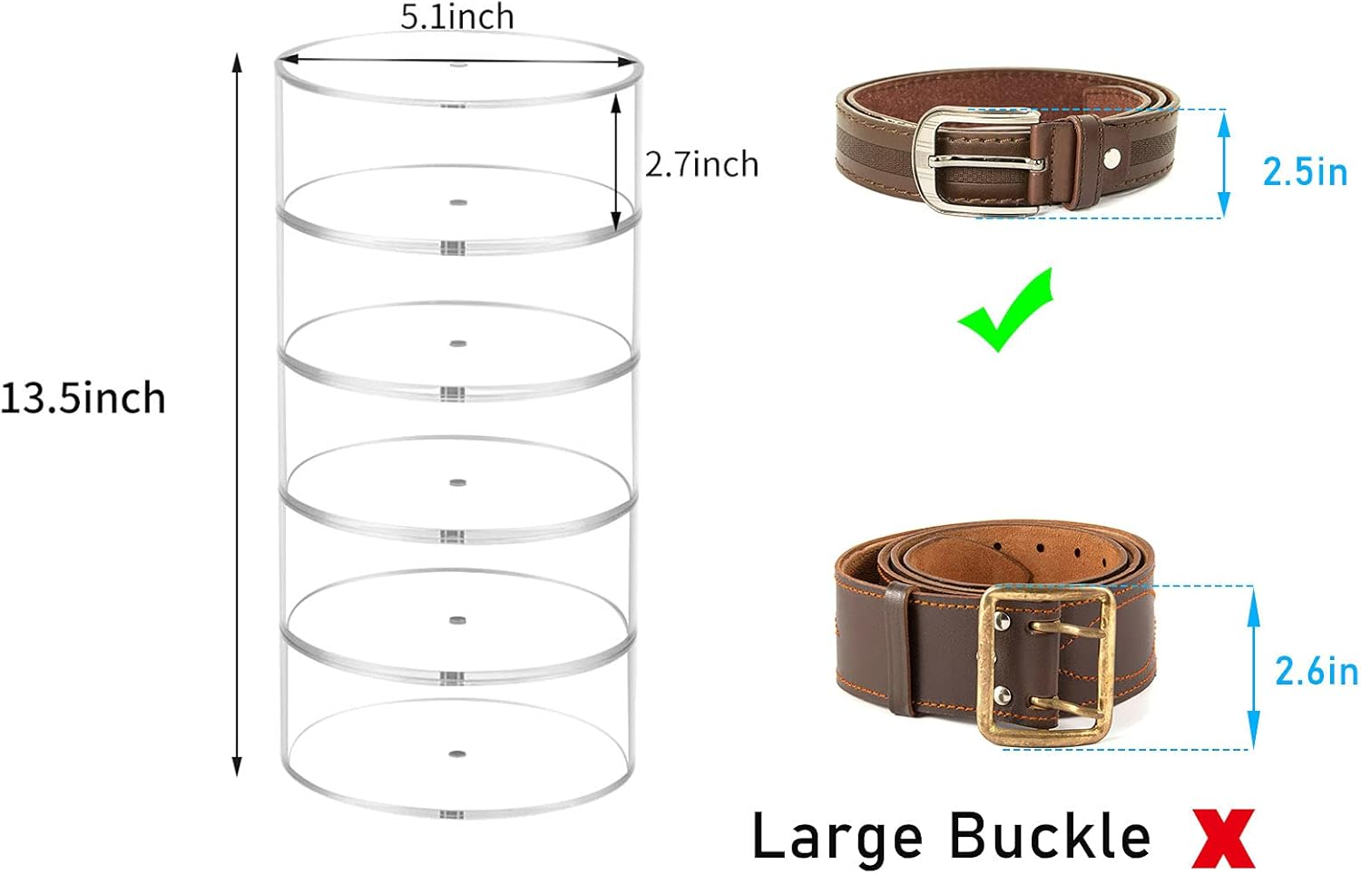 Belt Organizer, Acrylic Displa - Display Case Acrylic 리뷰 및 가격